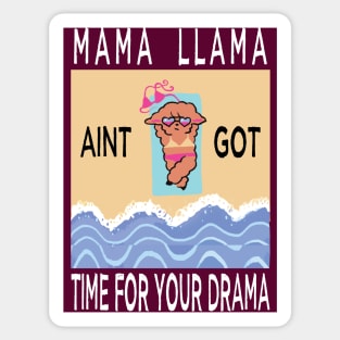 no drama llama lovers Sticker